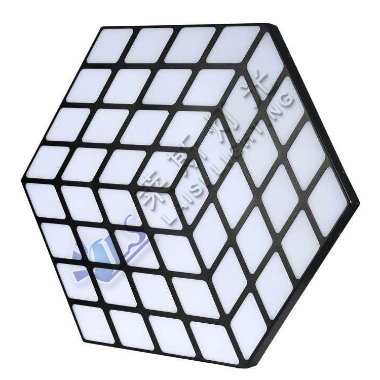 Rubik's cube plate lamp